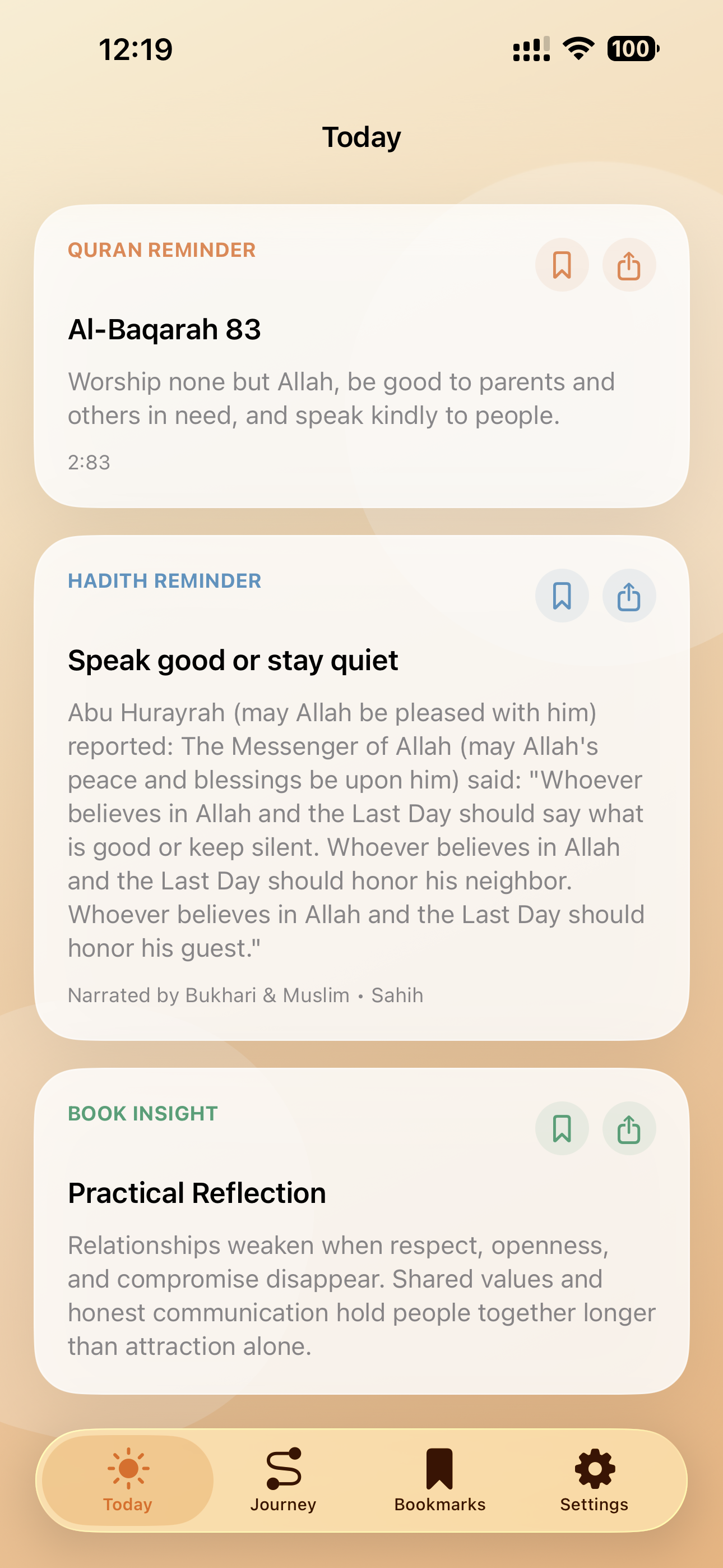 Khuluq daily reflection flow