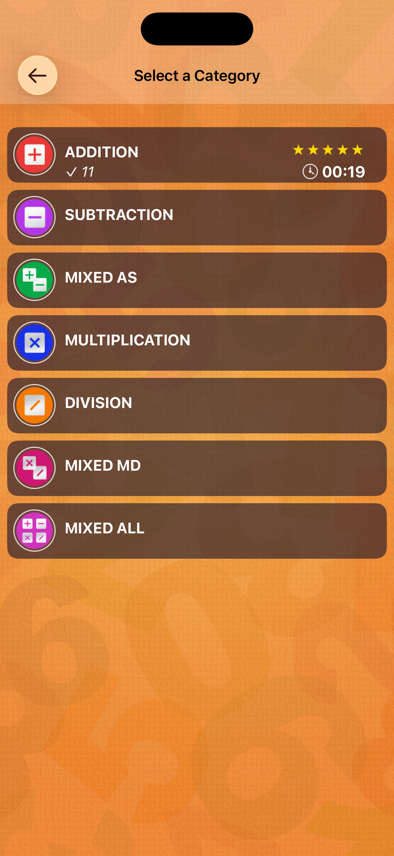 Math Puzzle difficulty levels