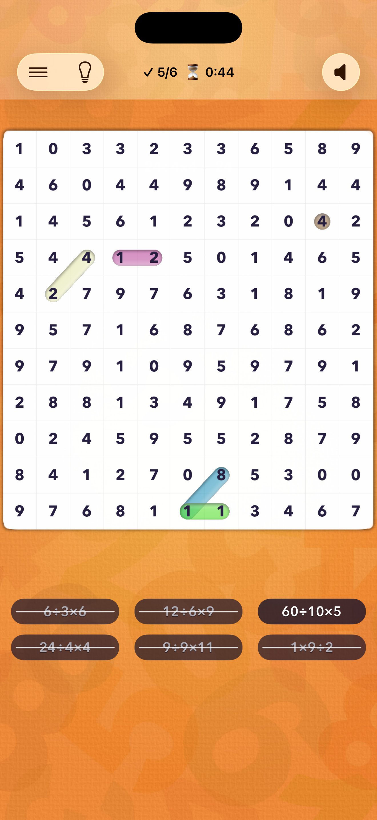 Math Puzzle progress tracking