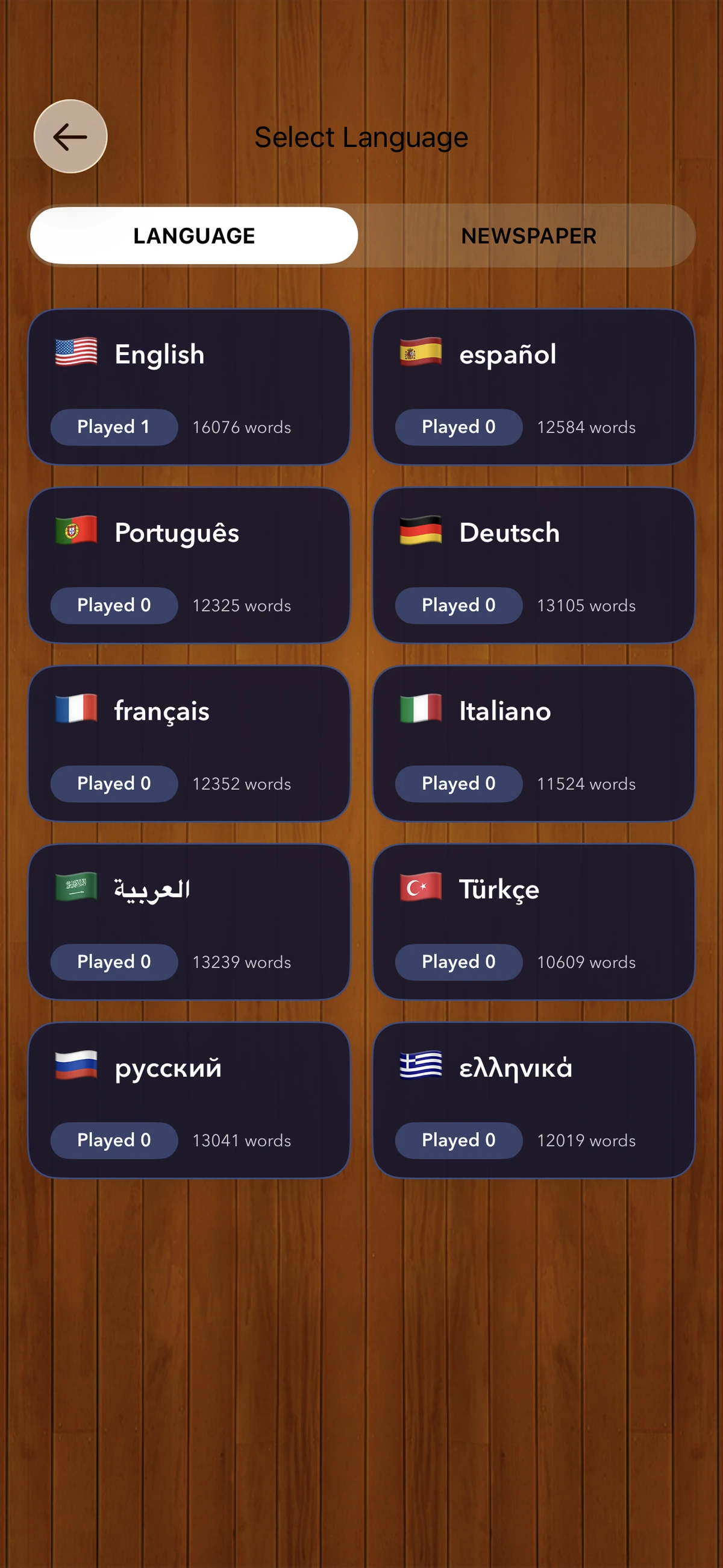 Categorias do Hangman