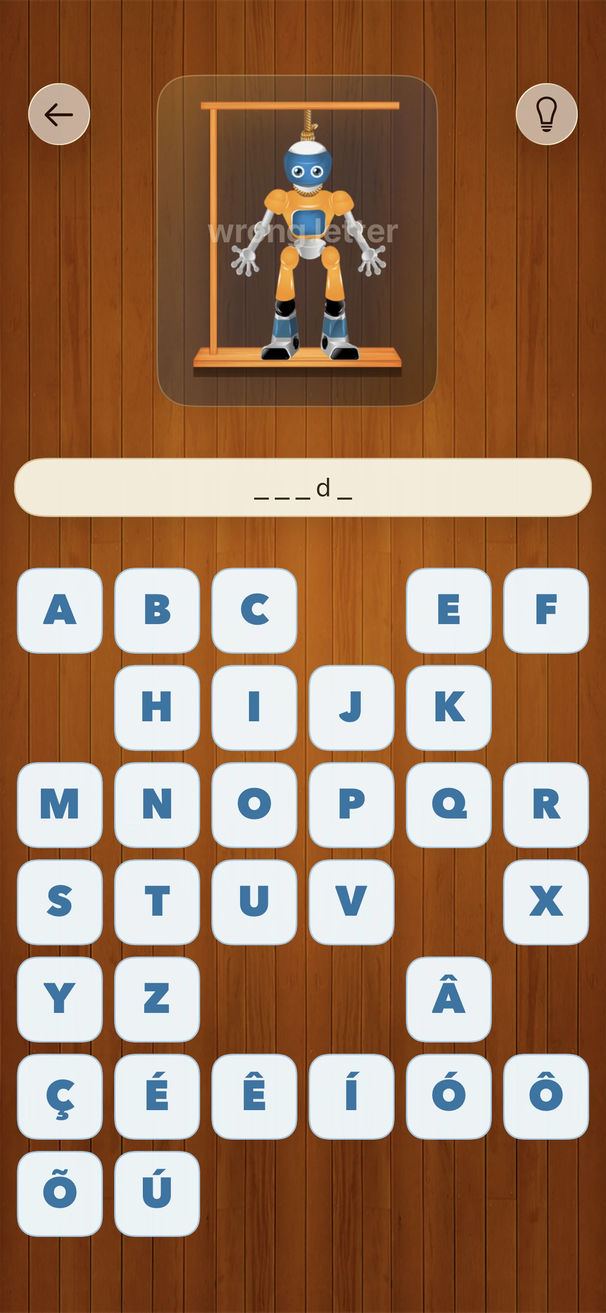 Flashcards do Hangman