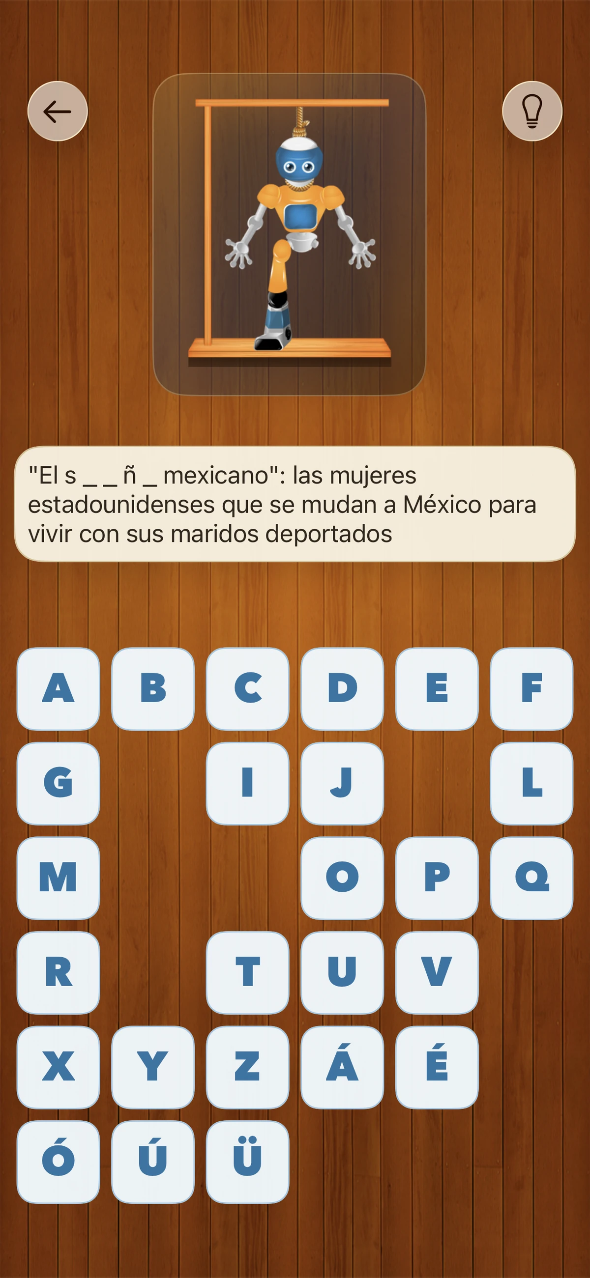 Jugabilidad de Hangman
