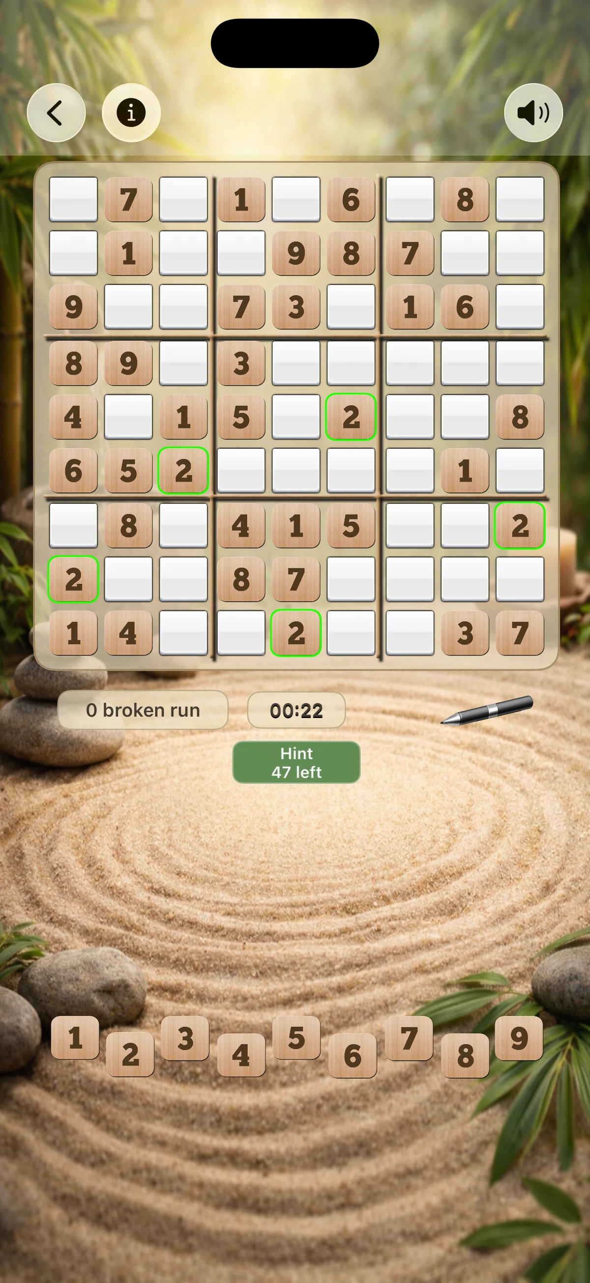 Sudoku Zen - puzzle gameplay