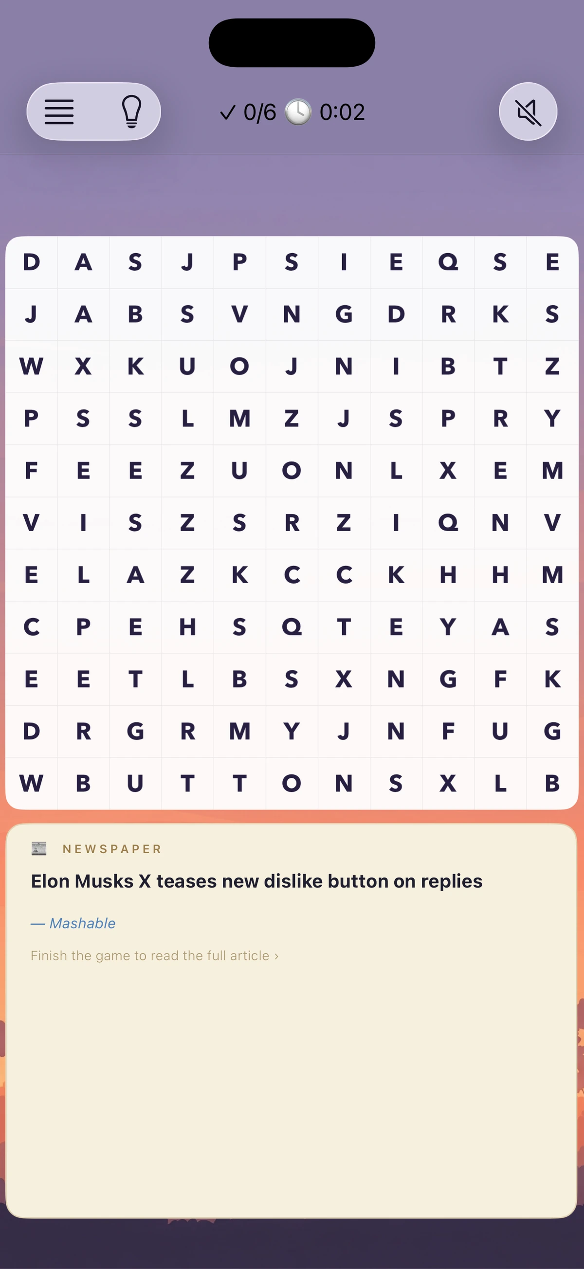 Word Search Gameplay