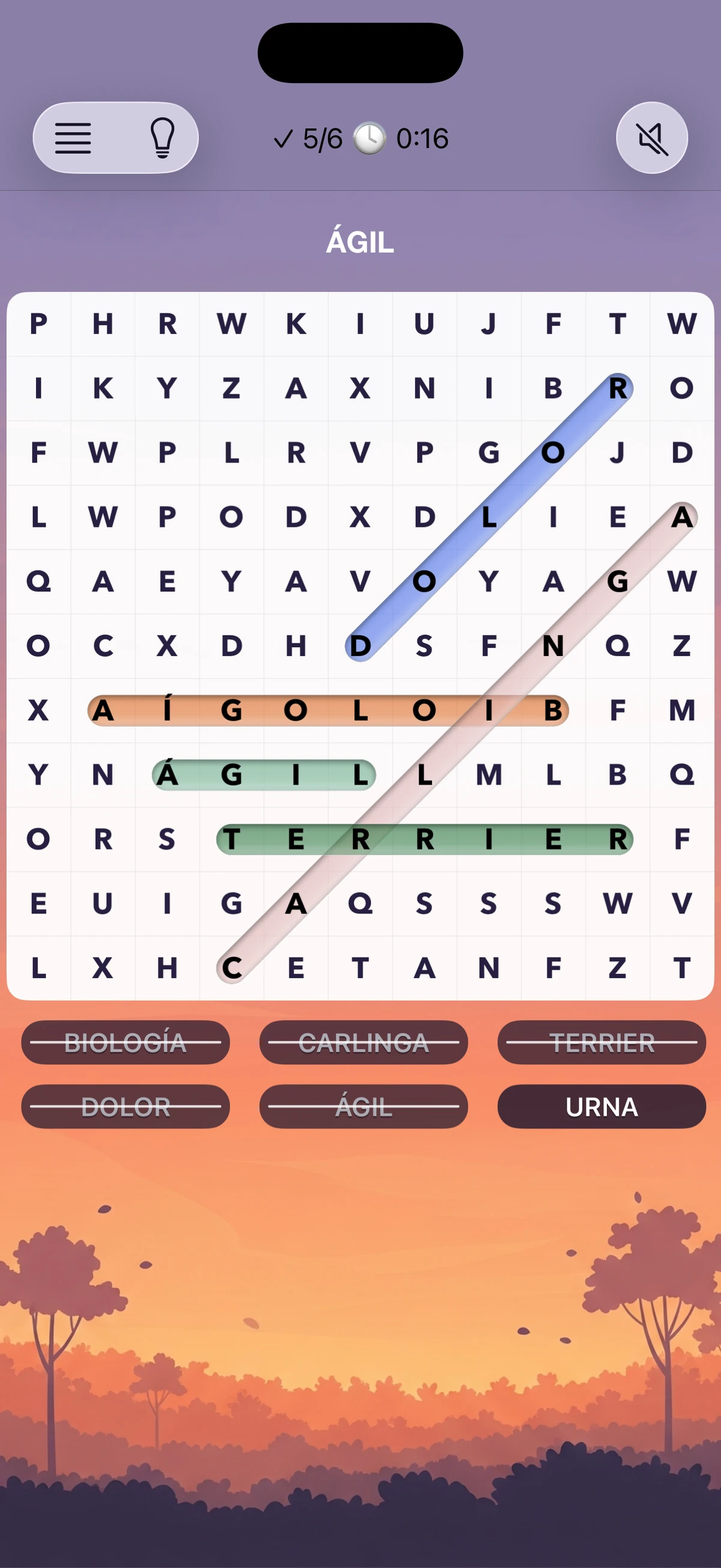 Word Search Daily Progress