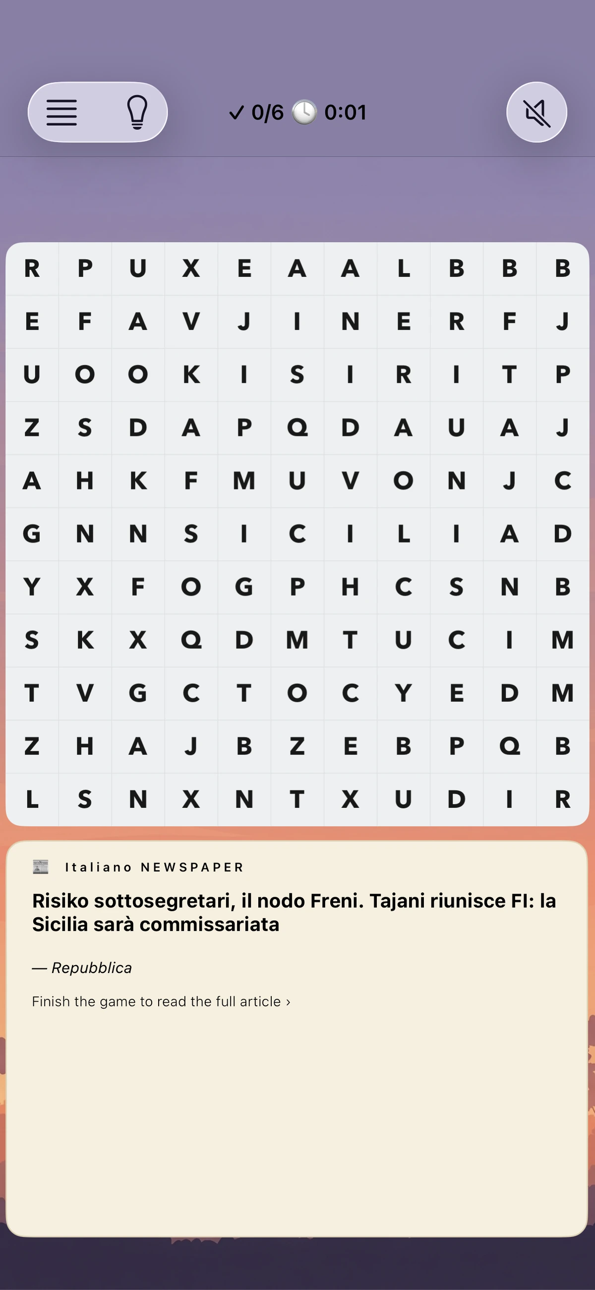 Gameplay di Parole Intrecciate