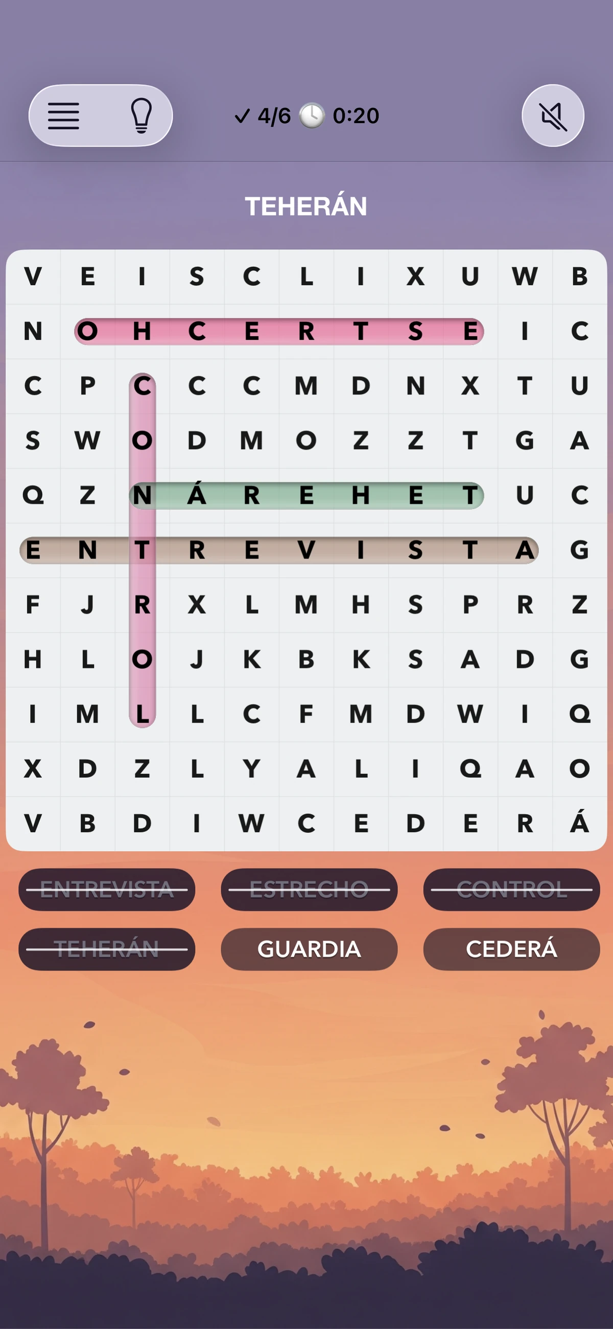 Categorías de Sopa de Letras